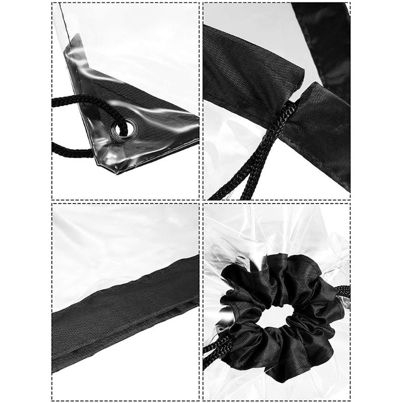 Neue transparent Rucksack Kinderspiel Sack Schule Tote Sporttasche Sport Pack