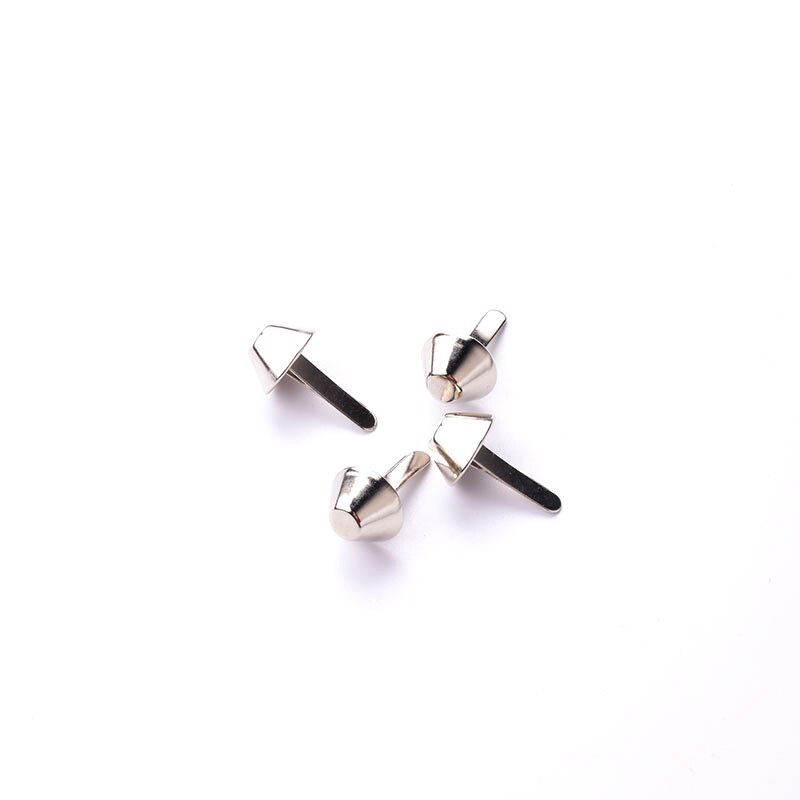 50x bolsa pés, metal arco-íris cor metal bolsa pés, diy 15mm artesanato metal pés, metal bolsa parafuso prisioneiro para bolsa: Prata / 15mm