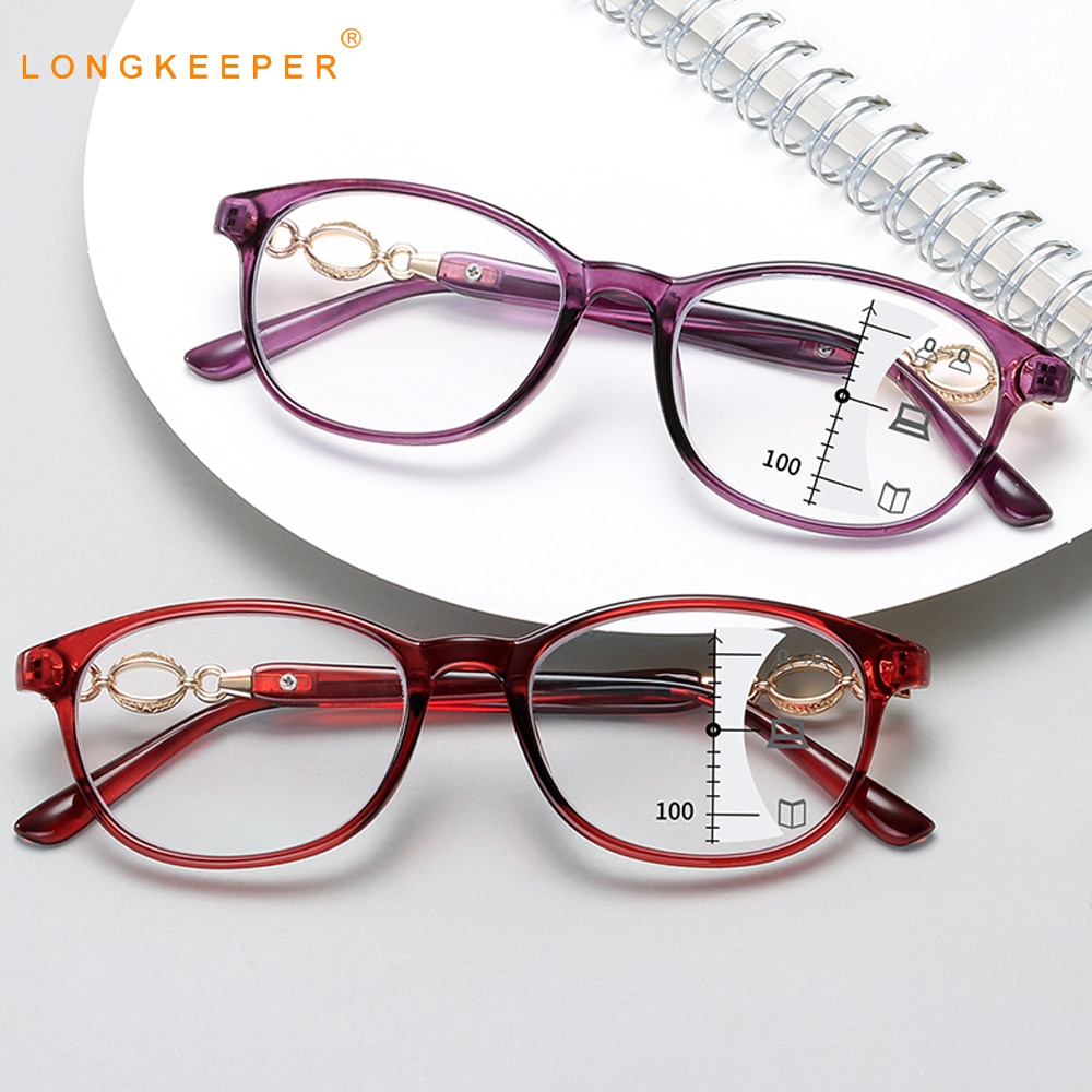Lunettes De Maquillage Rotatives Avec Dioptrie +4.00 - Polycarbonate - Gris Argenté - Neuf