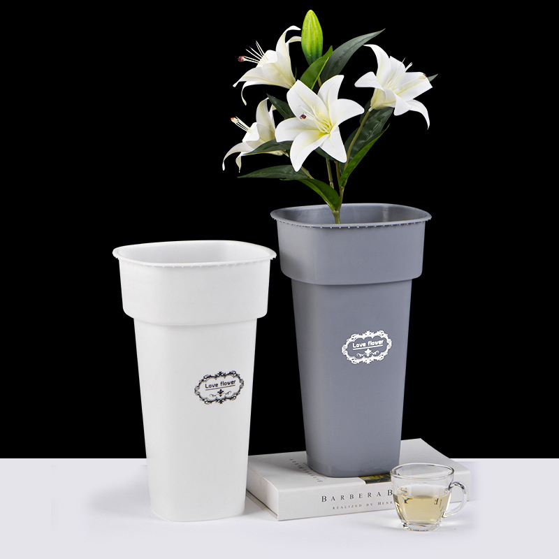 Plastics Umbrella Holder Free Standing Flower Bucket Flower Shop Flower Storage Bucket Port Style Square Flower Bucket