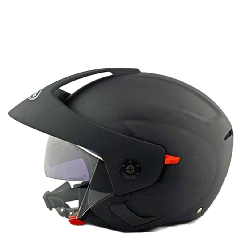 Masei-Cascos de Motocross con doble lente, casco de moto, Jet, Vintage, rubí, 3/4, 5 colores