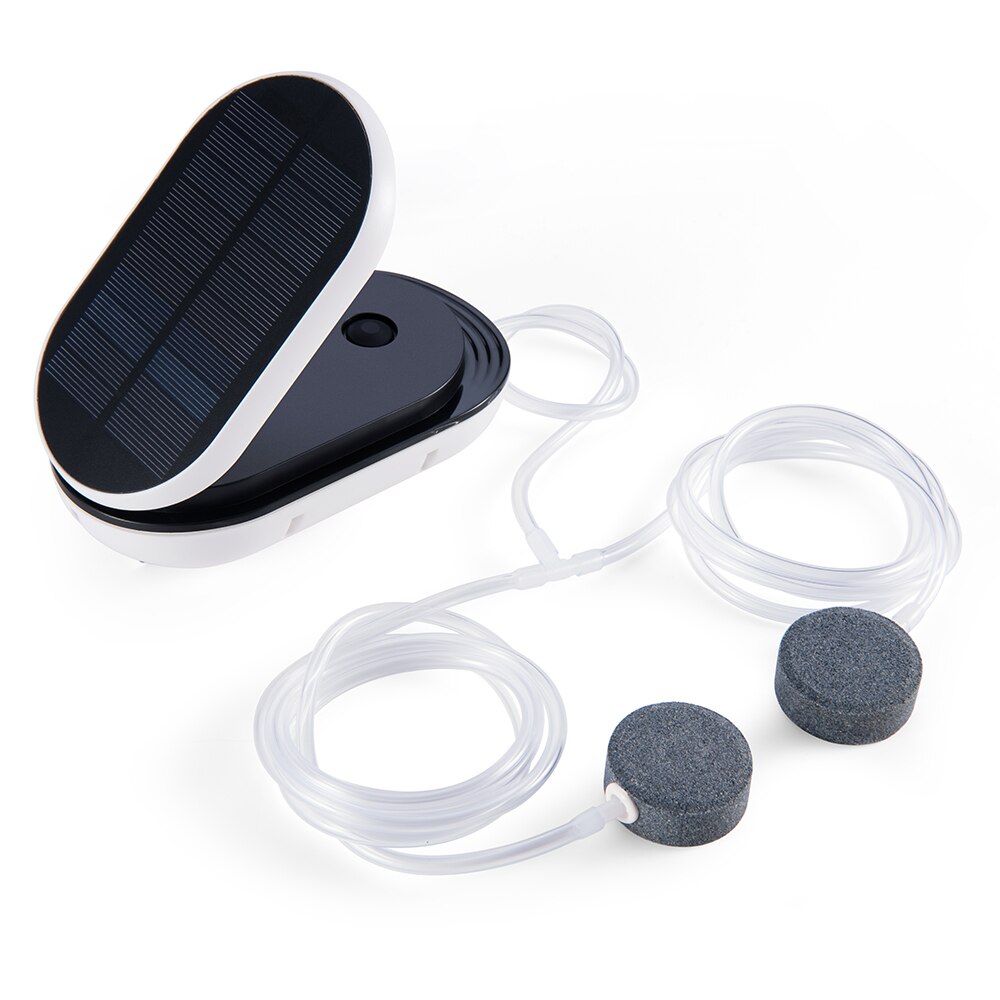Solenergi syrepump akvarium akvarium luft sten syre luftare ökar luft bubbel damm pump hydroponisk syretillförsel