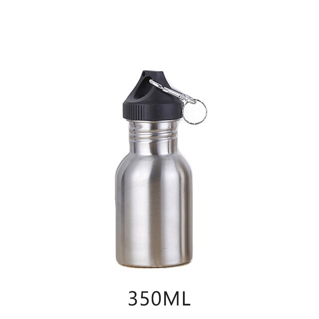 350/500/750Ml Rvs Water Fles Solid Colr Sport Drink Fles Reizen Wandelen Paardrijden Keuken Water flessen Bike Fles: style 3 350ml
