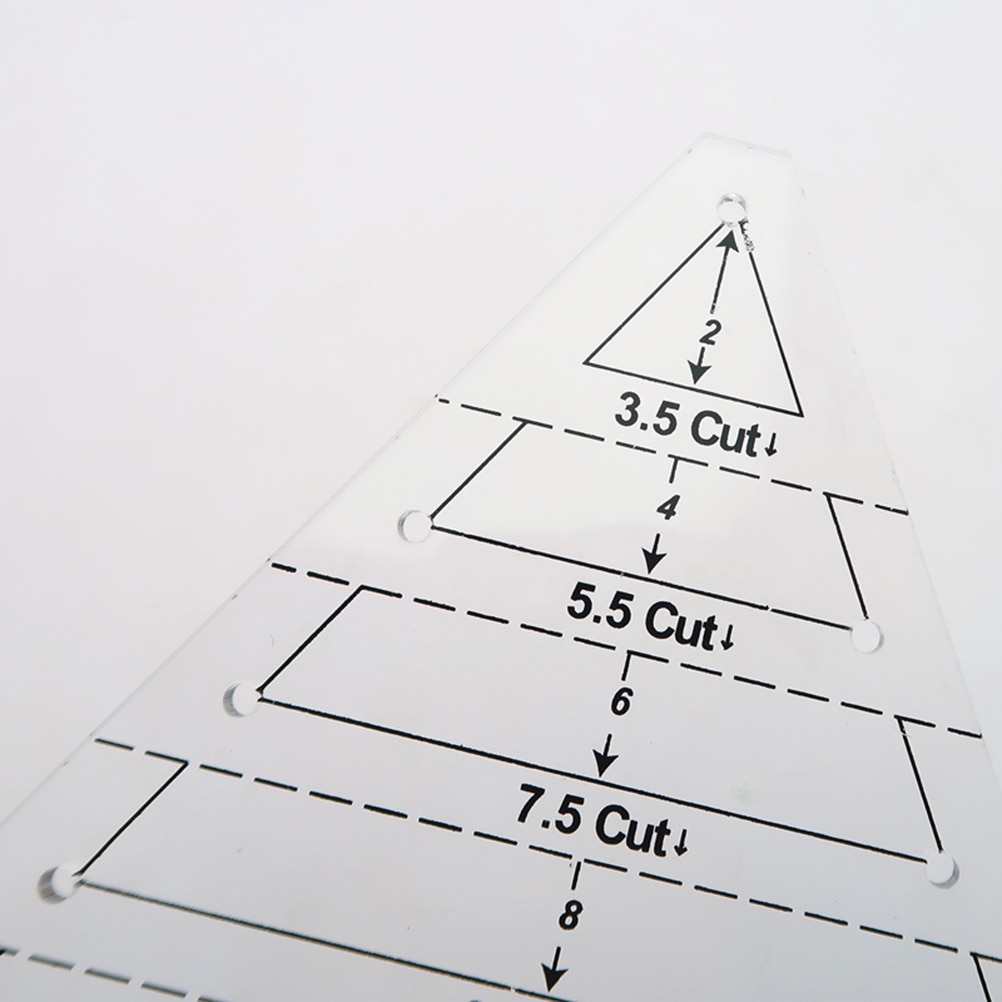 Patchwork Ruler 60 Degree Triangle Quilting Ruler Patchwork Acrylic Template Sewing Accessories