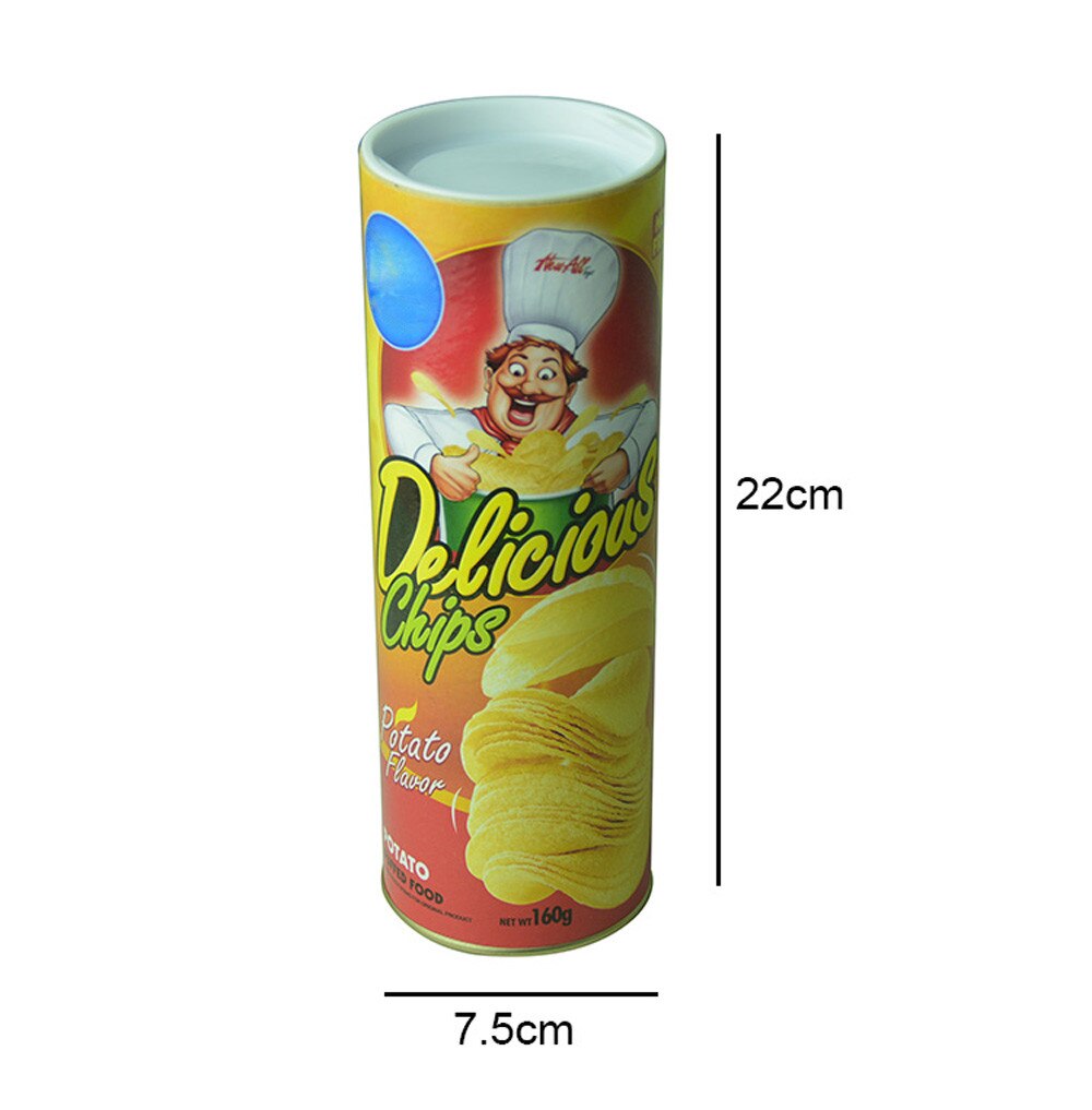 1pc Funny Potato Chip Can Jump Spring Snake Toy April Fool Day Halloween Party Decoration Jokes Prank Trick Fun Joke Toys: Default Title