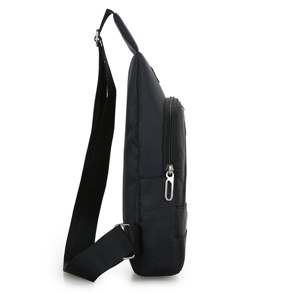 Homme Anti-vol sac à dos hommes fronde un sac à bandoulière garçon étanche voyage petit sac de poitrine Mini décontracté messager sac à bandoulière