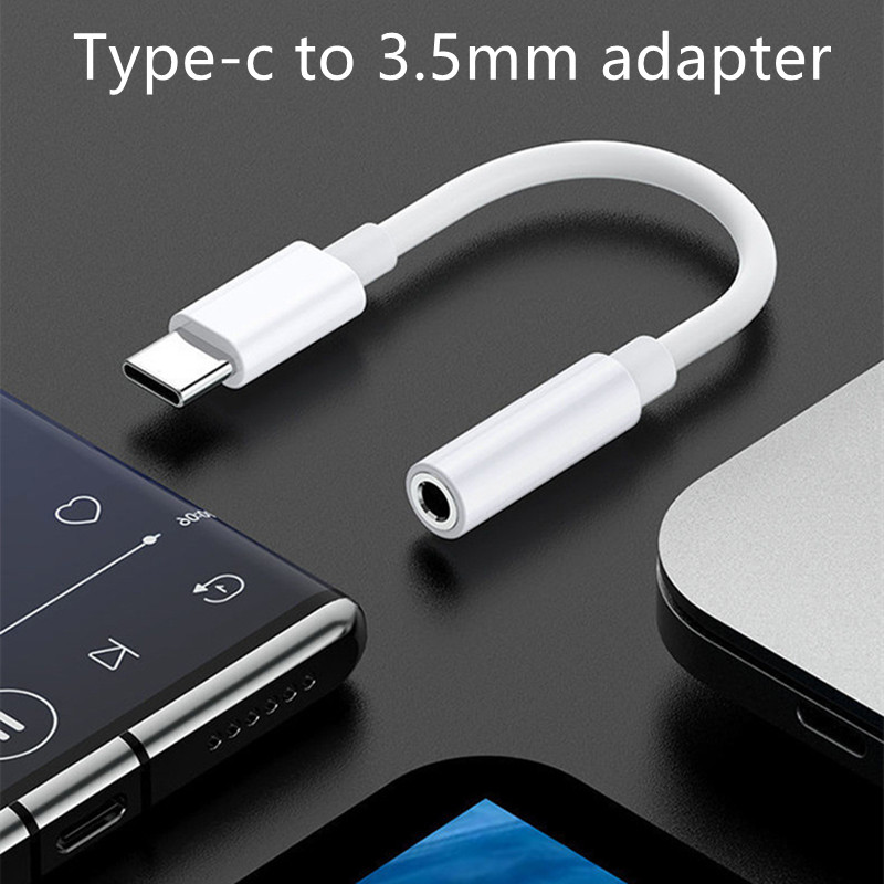 Adapter typu C do 3,5 mm Kabel audio typu C do gniazda 3,5 mm Cyfrowy dźwięk umożliwia słuchanie muzyki Oglądanie telewizji Rozmowy głosowe