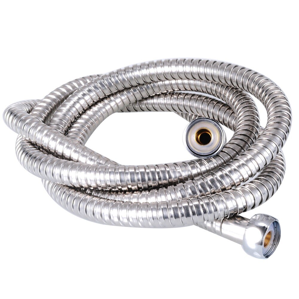 2m Rvs Flexibele Chrome Douche Slang Badkamer Heater Water Hoofd Pijp Voor Bad Accessoires