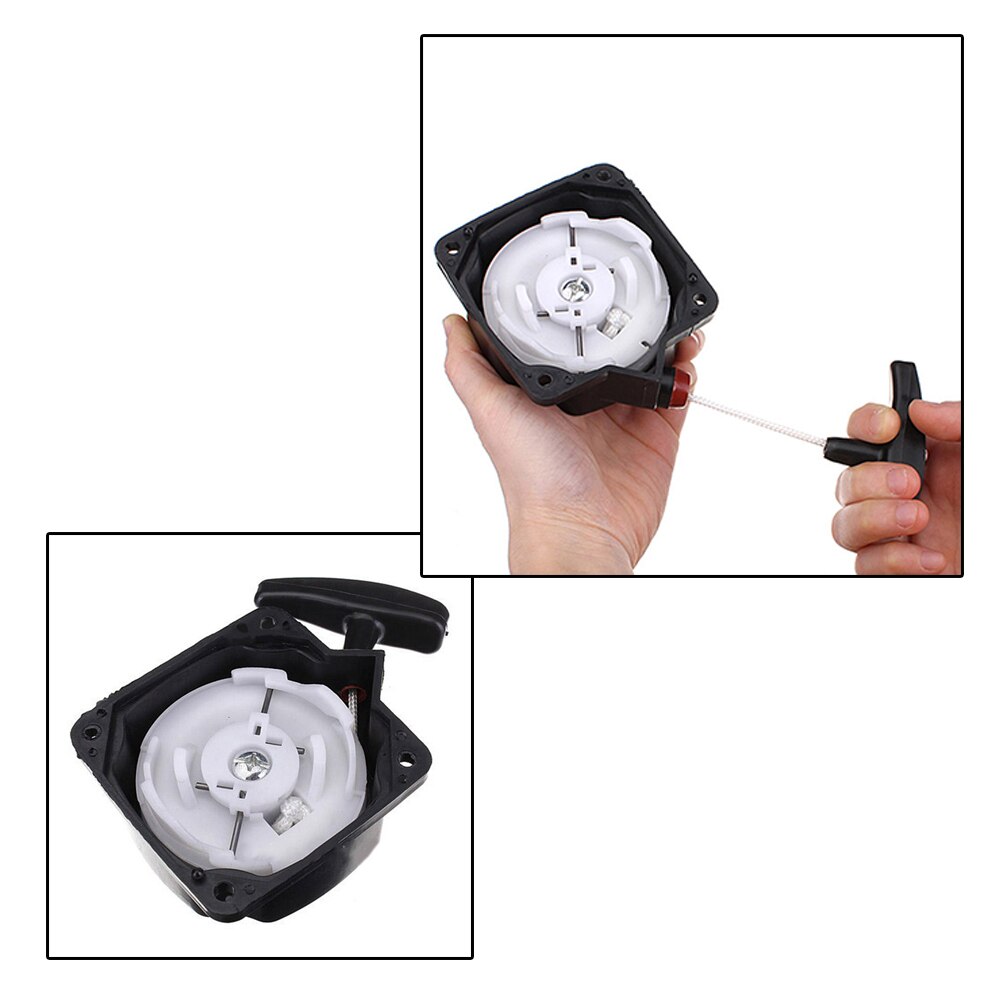 Universal 80mm Pullstart Recoil Pull Starter Brush Cutter Strimmer Lawnmower Needle Puller Starter Ignition Switch Starter
