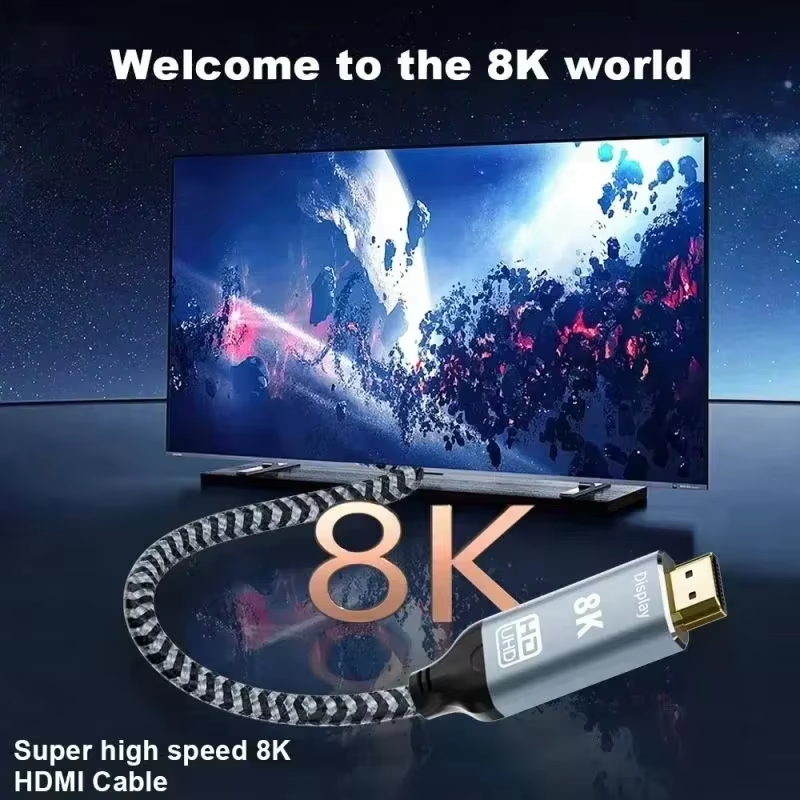 USB C to HDMI Compatibable Cable 8K 4K Type C to HDMI 2.1 8K 60Hz 4K 120Hz for iphone 16 15 14 MacBook Huawei Mate30