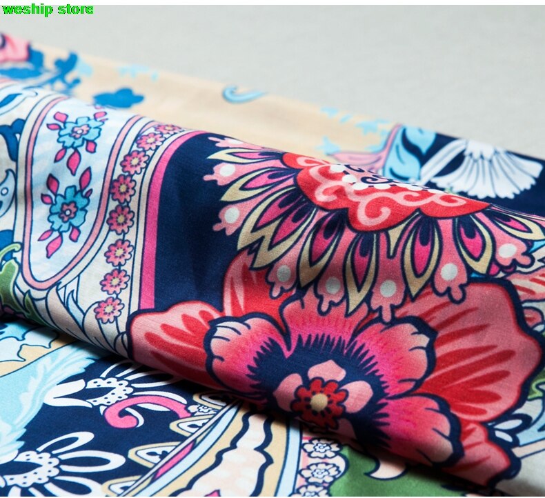 Zarter Damen Seidenschal 100% Seide Schal Mit Blumen Braun Schwarz Weiß