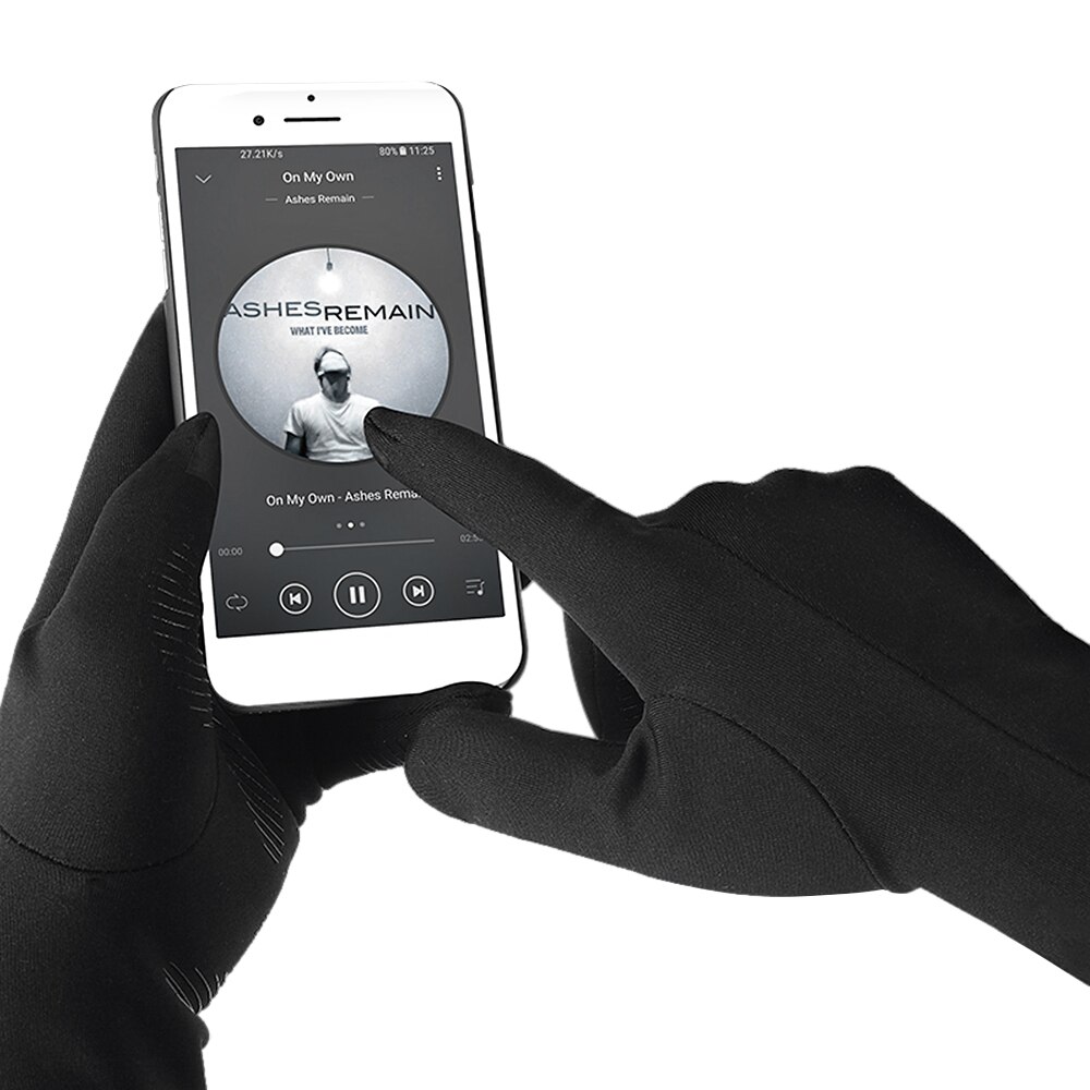 Winter warme handschoenen heren dames touchscreen handschoenen volledige vinger fiets winddichte sport handschoenen met dunne polar fleece voering