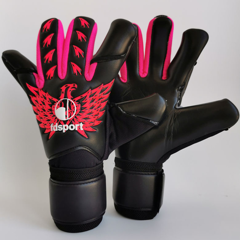Predator Voetbal Doelman Handschoenen Kids Volwassenen Thicken Latex Zonder Fingersave Non-Slipand Slijtvaste: green / L
