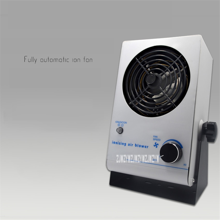 Ventilador de ión Antiestático de escritorio para PC, soplador de aire ionizador, aerostato de la industria, pequeño equipo eliminador estático de un solo cabezal