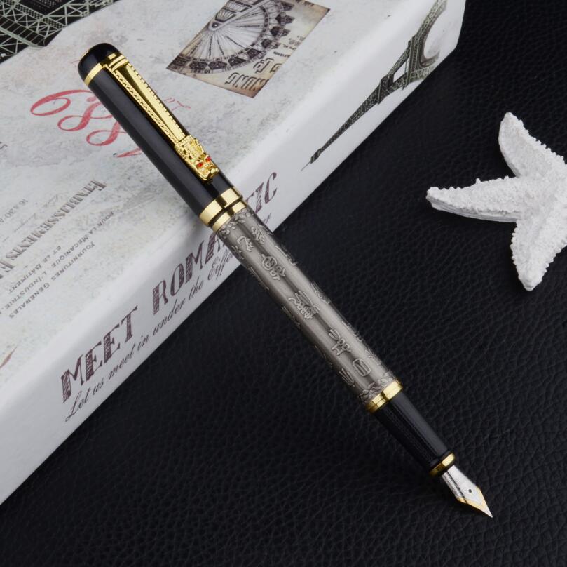 Brand Dragon Crystal Fountain Pen Luxury Metal Ink Pen Luoshi 598 Buy 2 Pens Send