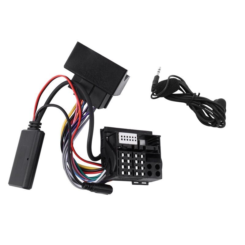 Kit de arnés adaptador de manos libres para Radio de coche, Cable auxiliar de música, Bluetooth, para BMW E60, E63, E90, E91