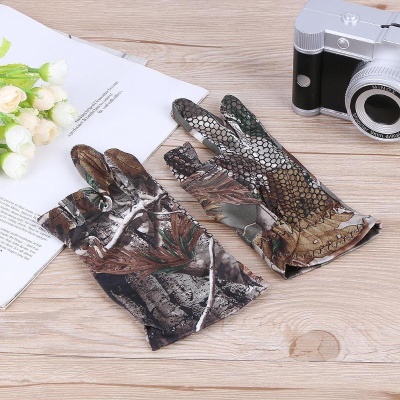 Guantes deportivos Unisex de medio dedo, de Gel antideslizante, para pesca al aire libre, para invierno