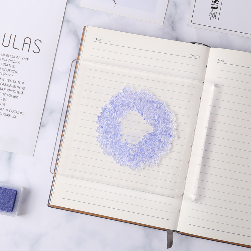 Clear Acrylic Stamp Block High Transparency Acrylic Block for Transparent Seal Stamp DIY Scrapbooking Photo Album Decorative