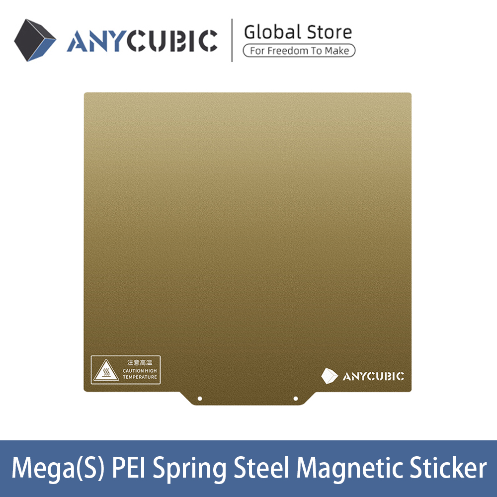 3d Printer Parts Anycubic i3 Mega Mega S Spring Steel Magnetic Platform For Printing heat bed parts impresora 3d Accessories