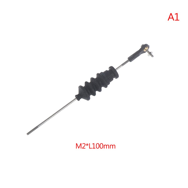 RC Modell Stiefel drücken Stange Bausatz Enthalten M2 Stange Ende + Gummi Faltenbalg Dichtungen + M2 Zugstange: Licht Grau