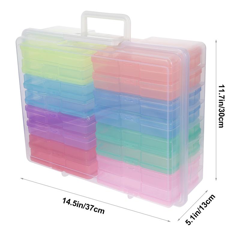 1 Set Photo Craft Case 4x6 pollici pratico contenitore per foto in plastica Organizer Box