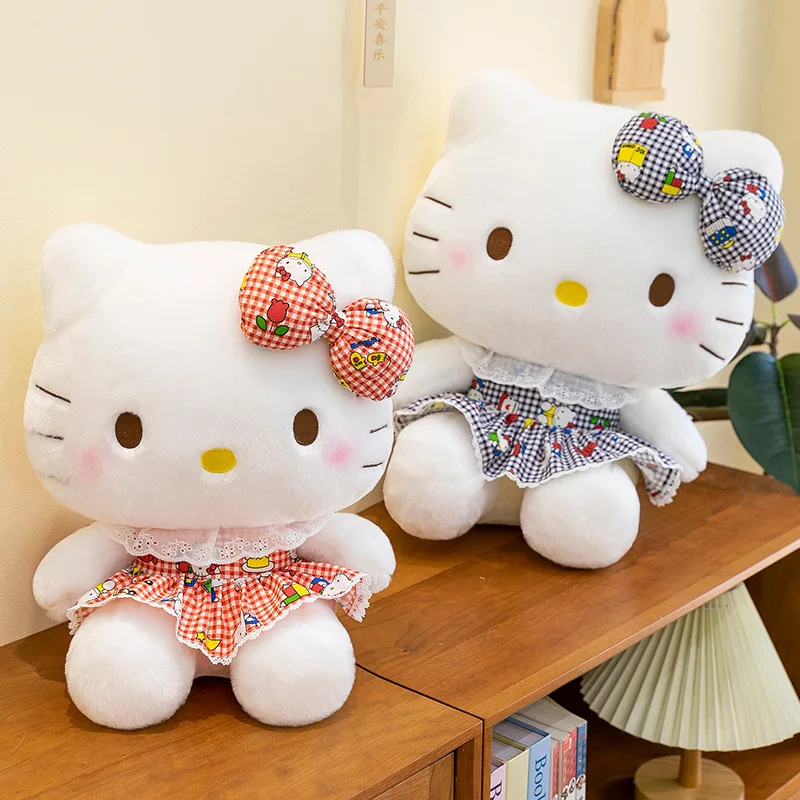 Hello Kitty Plüschtier Sanrio Plüschpuppe Kawaii Große Größe Kuscheltiere Hello Kitty Kissen Sofakissen Home Decor Kindergeschenk