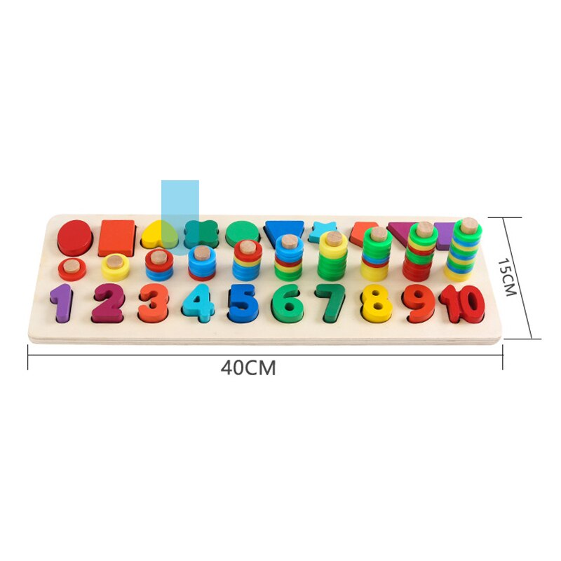 Træklodser puslespil børnelegetøj til småbørn førskoleundervisning tidligt uddannet legetøj til at tælle numrene