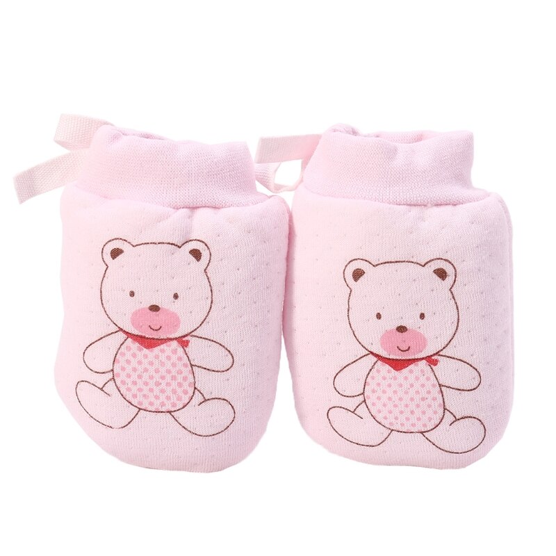 Lovely Baby Infant Boys Girls Anti Scratch Mittens Soft Newborn Gloves L4MC