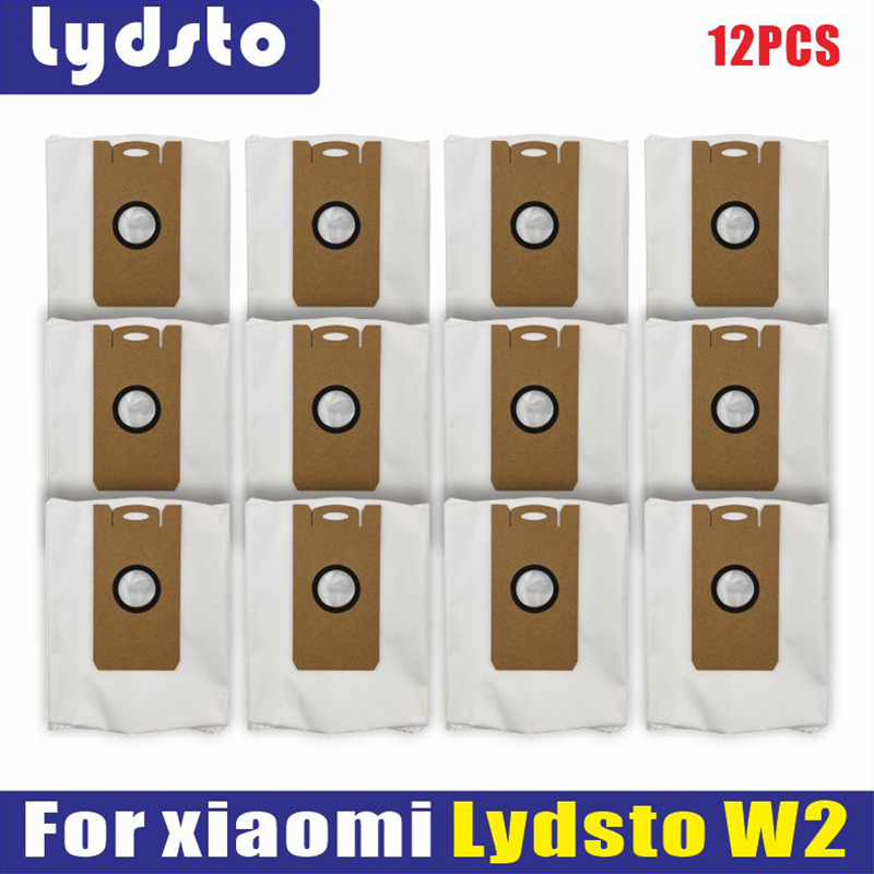 For xiaomi Lydsto W2 Dust Bag Accessories Spare Part Mop cloth Robot Vacuums Hepa filter Side Brush Replacement Parts: MULTI