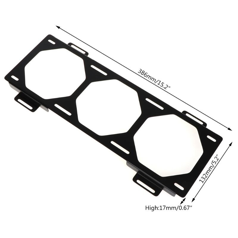Fan Bracket 240 Radiator Mounting Bracket Water Cooler for 12/14CM Fan Holder External Computer Case Heatsink Gadget Accessories: 360M