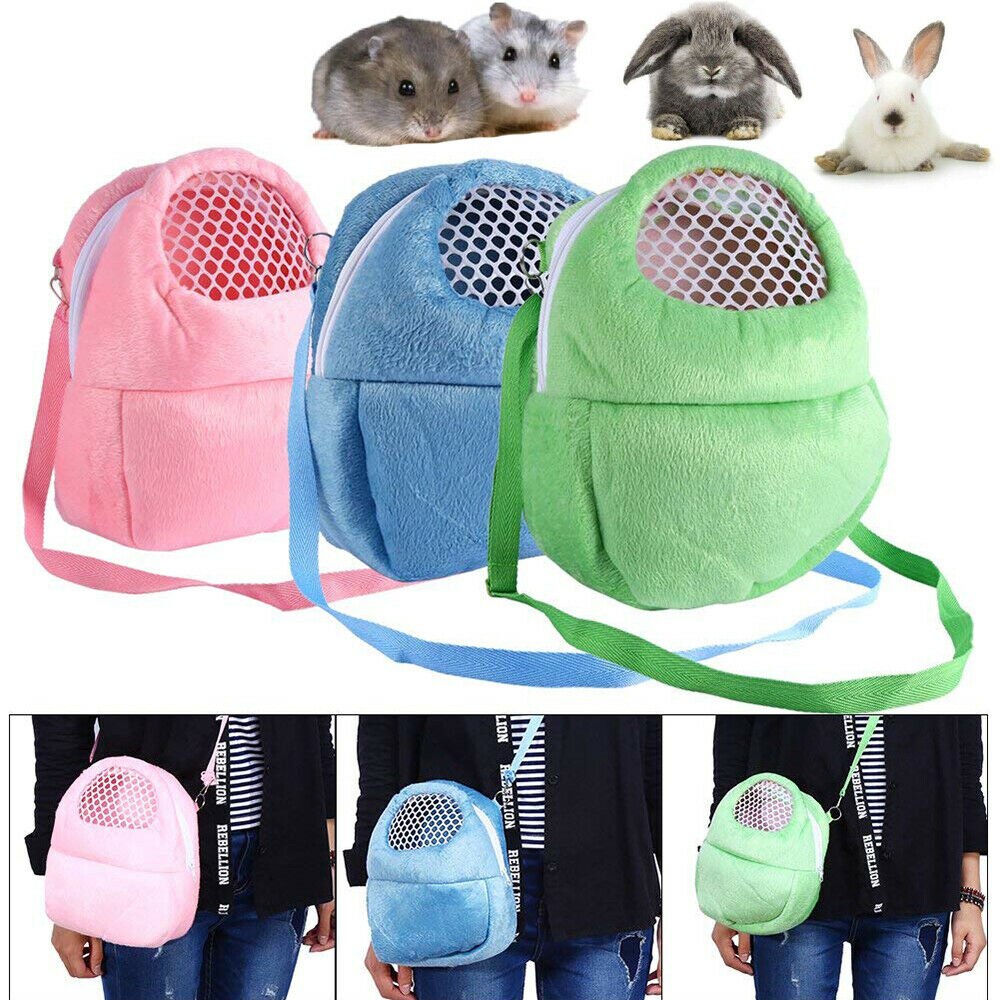 Small Pet Carrier Hamster Chinchilla Travel Warm Bags Cages Guinea Pig Carry Pouch Bag Breathable Carriers Bag
