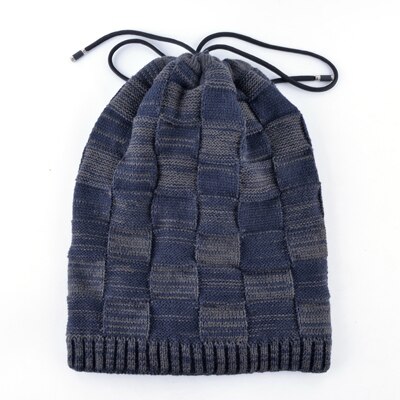 TQMSMY Sturmhaube knochen masken kappe männer Winter gestrickte wolle Hütte Multi-zweck hüte für männer mützen warm halten schal Kappen gorros: Blau