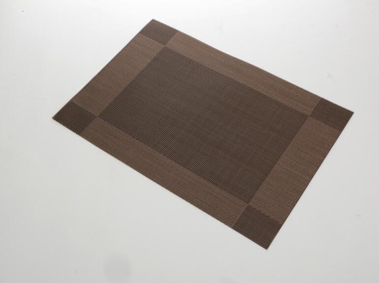 40*30cm Placemat mode pvc eettafel mat remblokjes kom pad onderzetters waterdicht tafelkleed pad anti -slip pad: Coffee