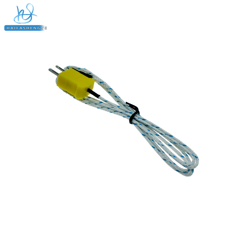 K-type temperature sensing probe instrument temperature measurement line 1/2/5 meter surface thermocouple probe sensing line
