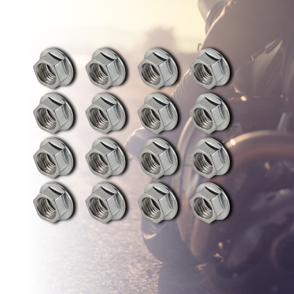 Wheel Locking Lug Nuts 10x1.25 Threads Stainless Steel 16 Pcs Grandado