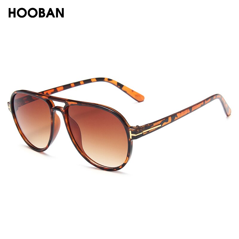 Hooban estilo piloto do vintage óculos de sol dos homens à moda design da marca de condução óculos de sol masculino retro grande quadro sombra
