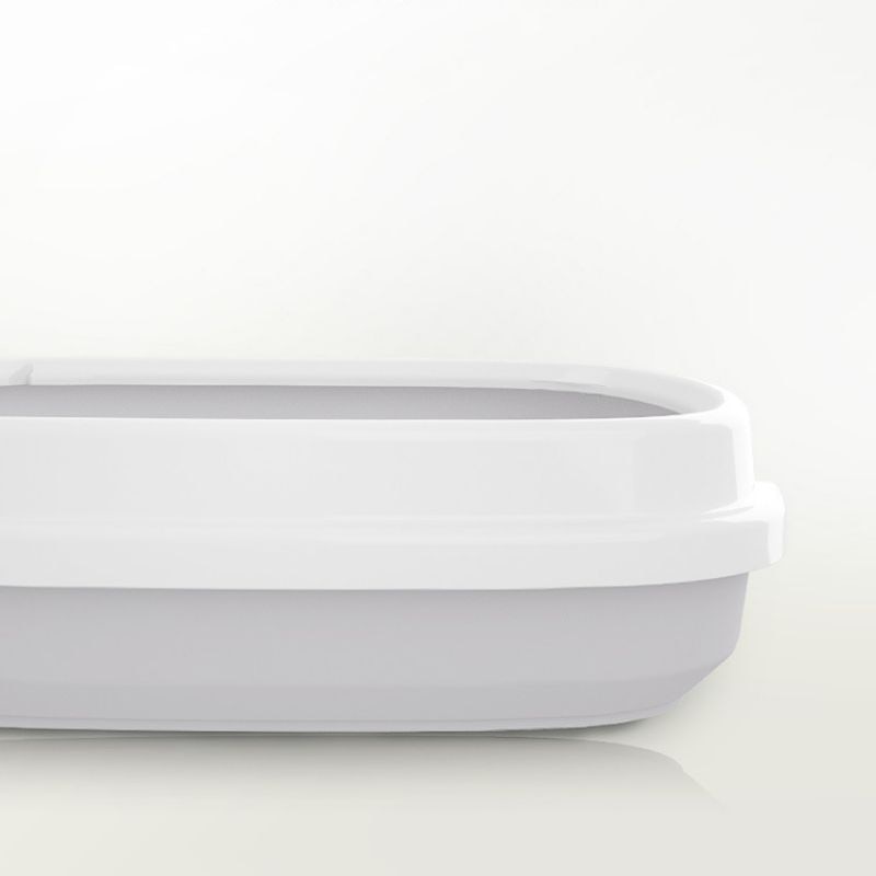 Top Entry Durable Semi-Closed Cat Litter Box, Luxury Cat Toilet with Litter Shovel,Indoor Kitty Plastic Litter Pan