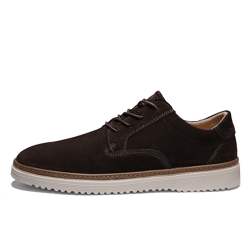 Mannen Sneakers Mode Oxford Casual Schoenen Mannen Comfortabele Lace Up Varkensleer Lederen Mannen Schoenen Chaussure Homme: Coffice / 42