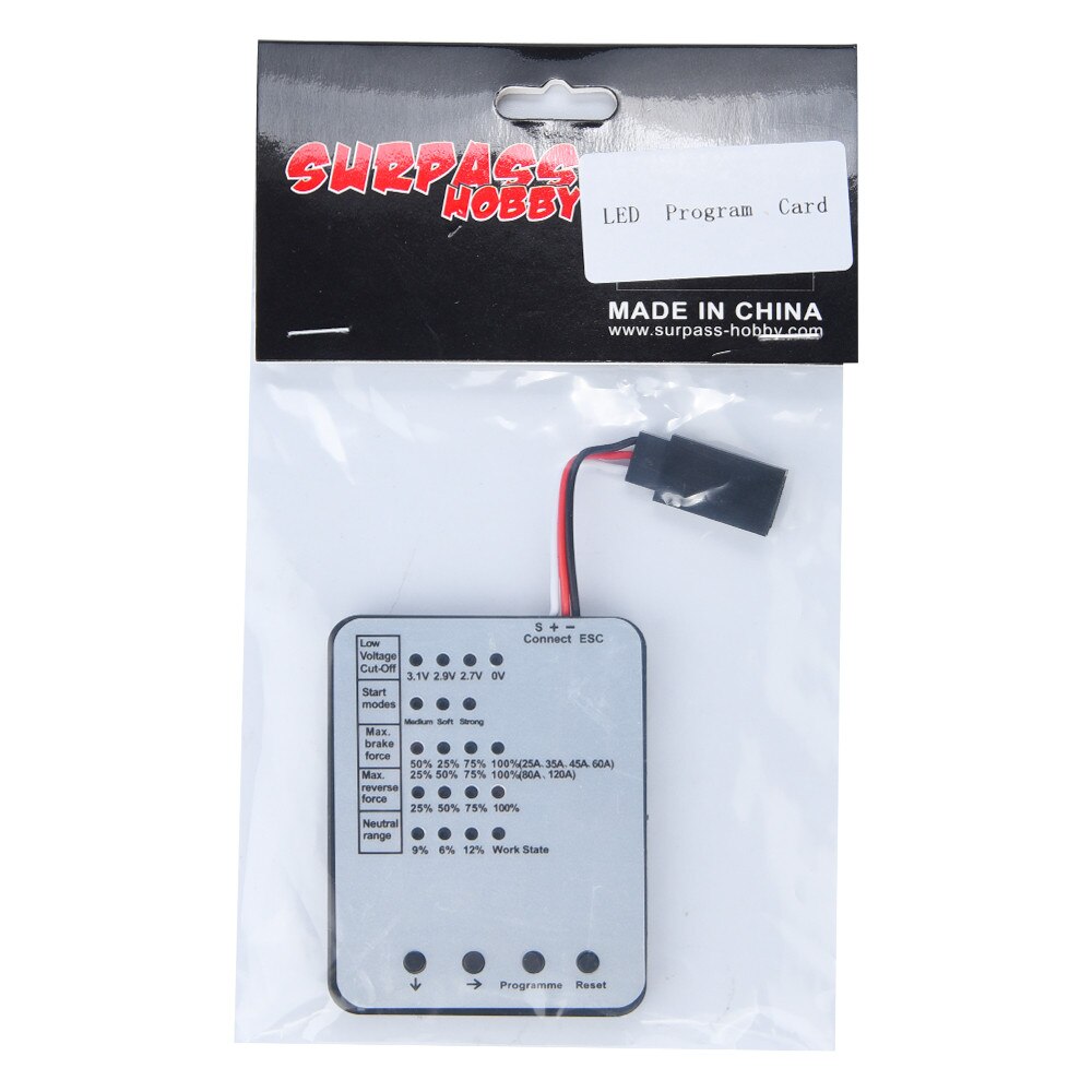 Programming Card For RC Car ESC Brushless Electronic Speed Controller 1203#2