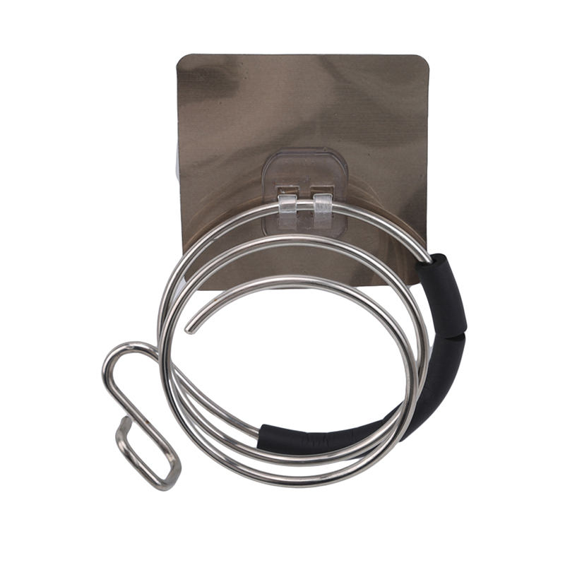 Estante en espiral montado en la pared, organizador, alisador de pelo, soporte para secador, estante de almacenamiento para organizador de baño, estante de caja de almacenamiento