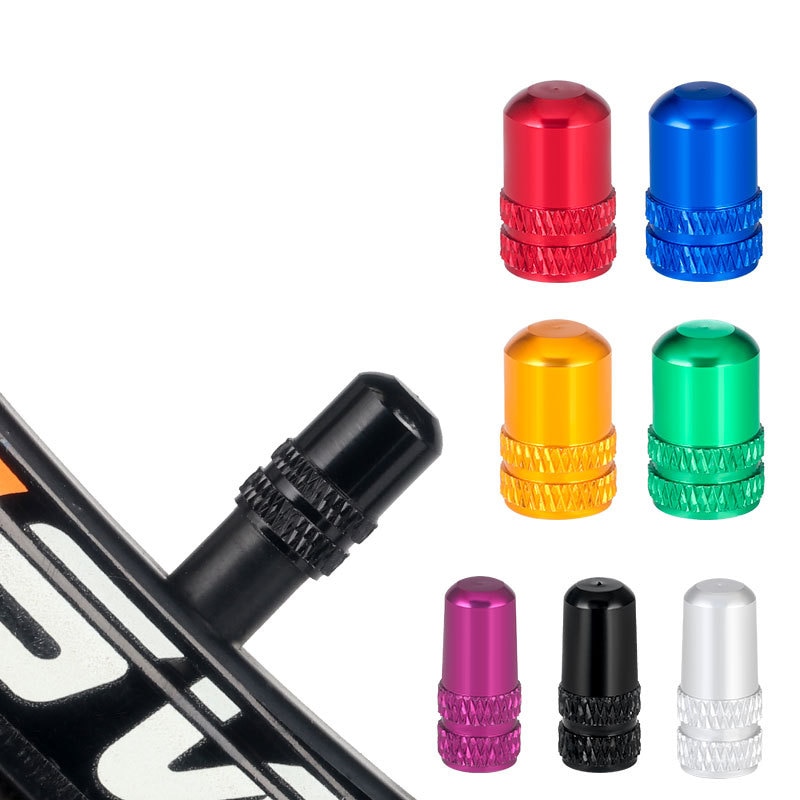 4pcs Aluminum Bicycle Tire Valve Cap Ultralight Mountain Road Bike Tyre Cap Schrader/Presta Tire Valve Protector MTB Accessories