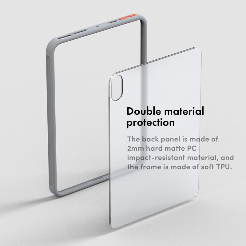 SUAIOCE Neue matt Für iPad Mini 6 fallen TPU Harte Rückseitige Abdeckung für iPad Mini. 8,3 Zoll transparent stoßfest Schutzhülle