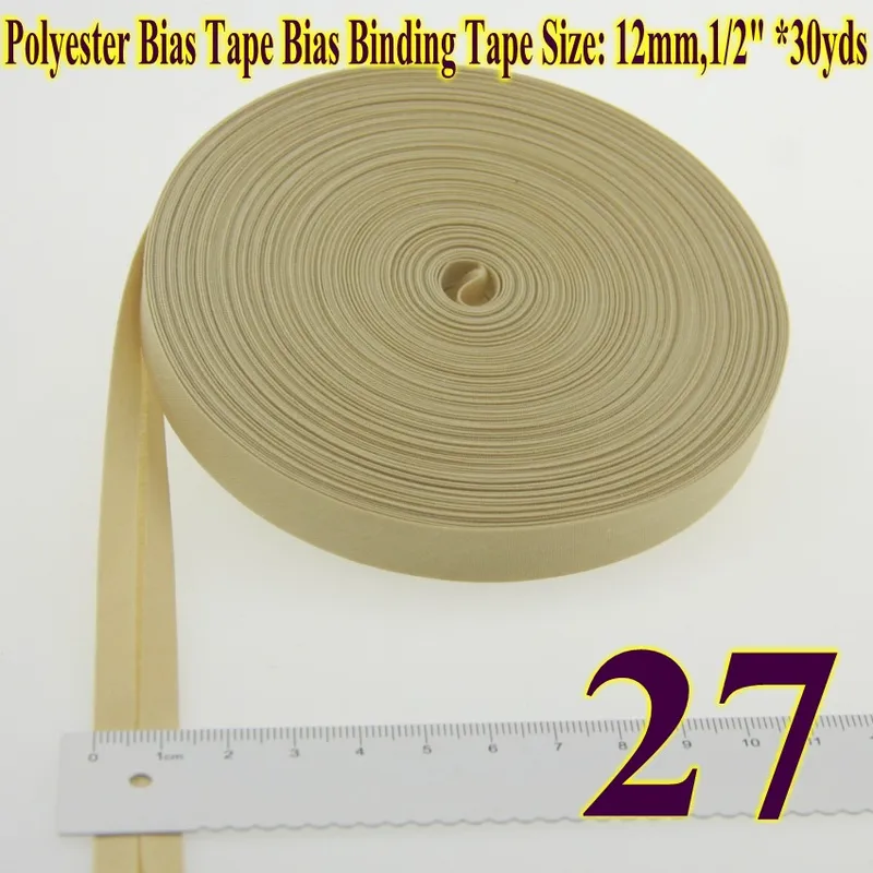 Hoogwaardig polyester biaisband van 12mm (1/2 cm breed en ) x 30 meter lang voor doe-het-zelf naaiprojecten.: Donkerblauw