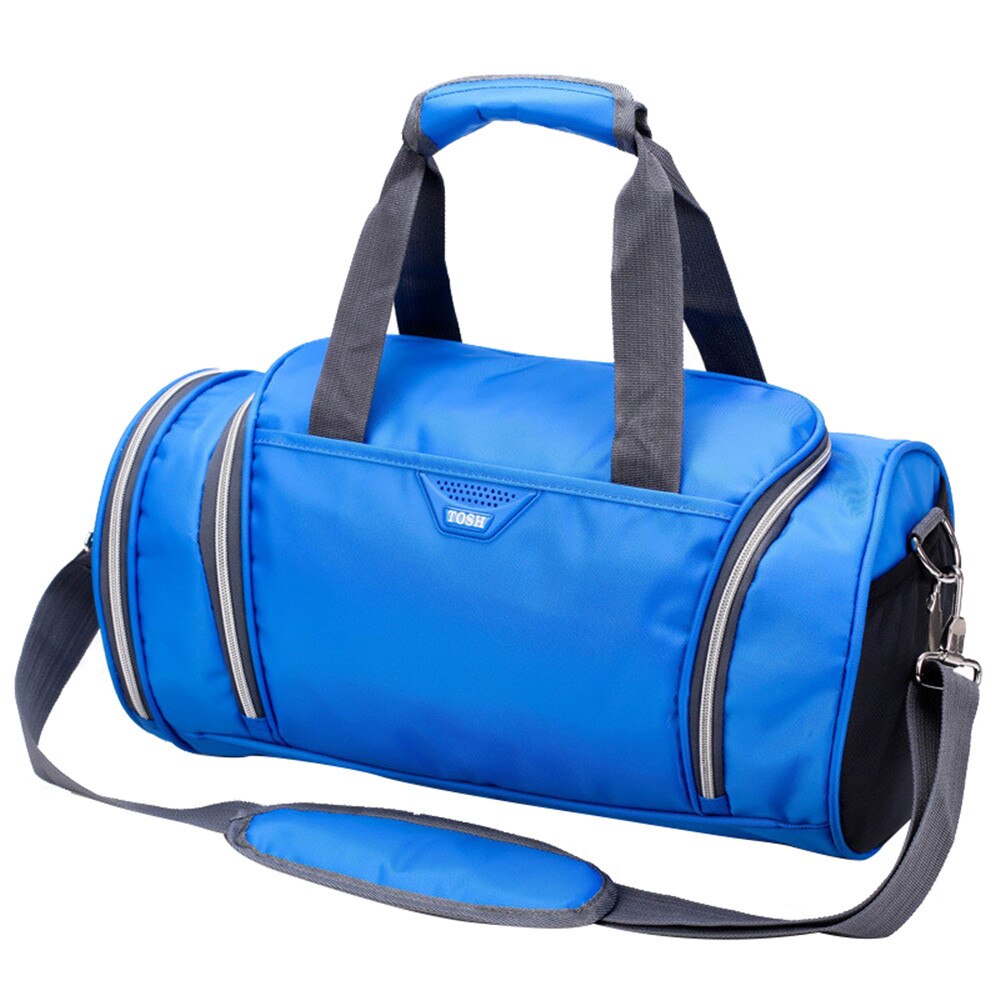 Märke stor weekender duffle bag nylon åkpåse populära paket tygväskor crossbody åkpåsar: Blå