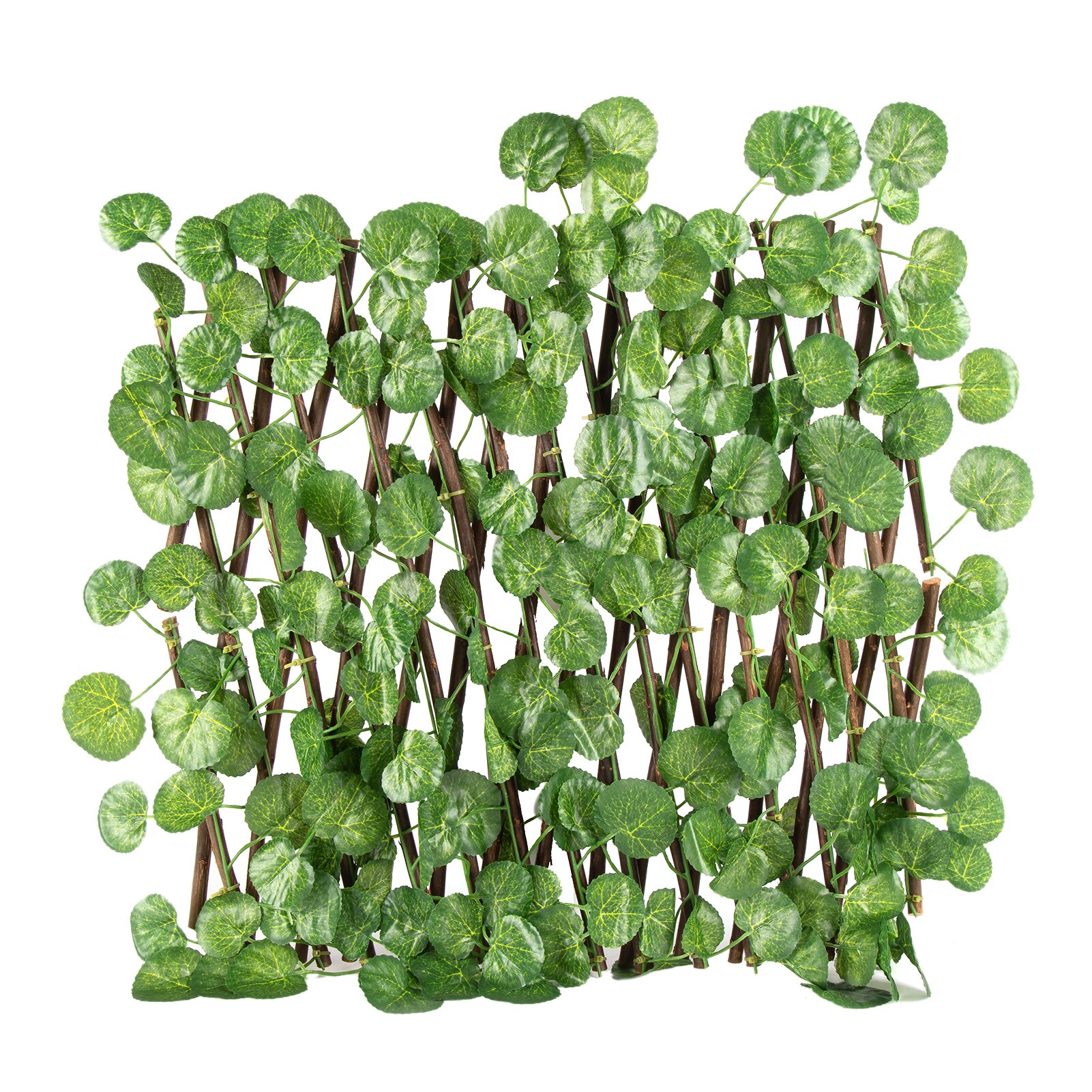 Retractable Artificial Garden Fence Expandable 40CM Faux lvy Privacy Fence Gardening Plant Wood Vines Climbing Frame Waterproof: Type 4