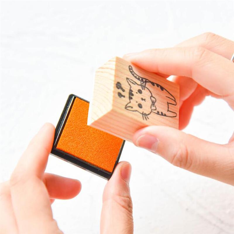 1Set 20 Color Finger Ink Pad DIY Non-Toxic Ink Pads Craft Stamp Pad for Card-making Wood Rubber Stamps Scrapbooking Paper Fabric