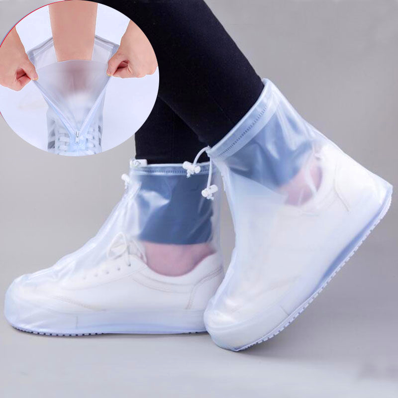 Silicone Waterproof Shoe Cover Unisex Shoes Protectors Rain Boots for Indoor Outdoor Rainy Reusable non-slip shoe Cover