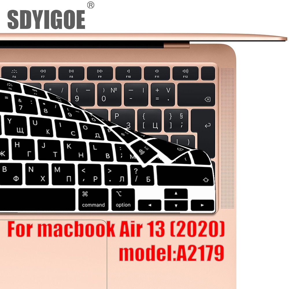 Laptop Toetsenbord Cover Voor Macbook Air 13 Beschermende Film Air13.3 A2179 Siliconen Toetsenbord Cover Russisch Spaans Korea