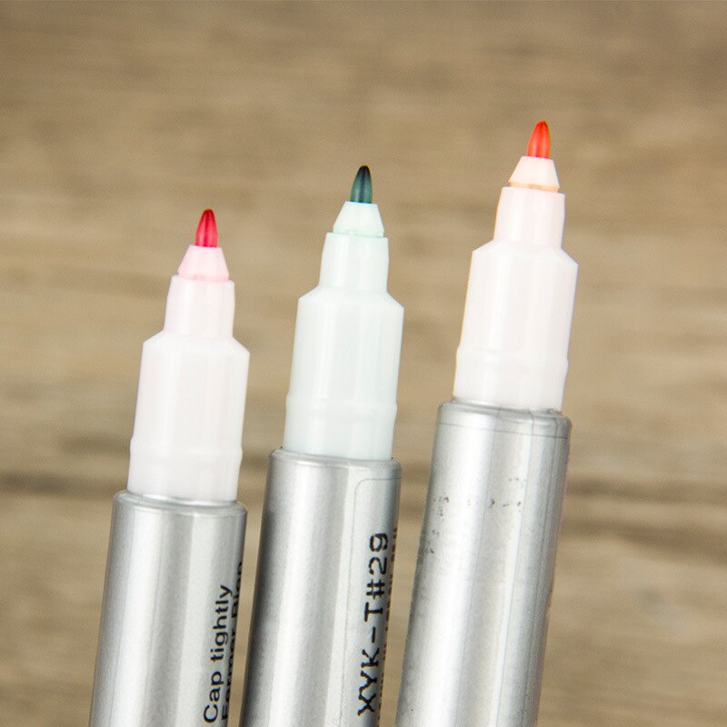 8 couleurs japonais Sakura marqueur stylo brosse double tête CD papier tableau blanc dessin Fineliner croquis stylos Art papeterie fournitures
