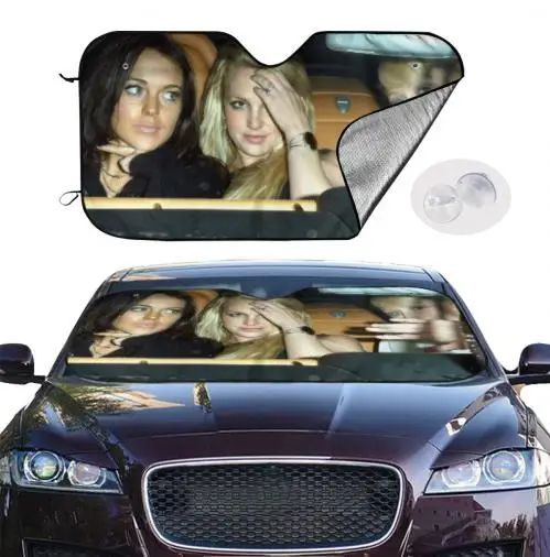 Paris Hilton Linsay Lohan Britney Spears Car Sun Shade Car Sun Visor Car Assessoires Movie Character Custom Sunshade: Lavender